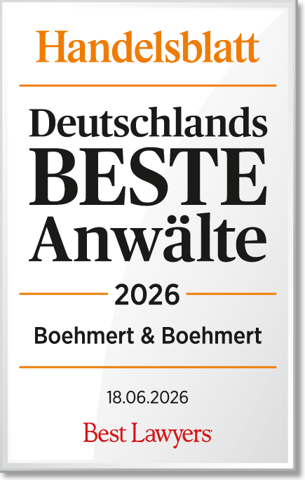 Handelsblatt 2025 B&B 500 Handelsblatt Deutschlands Beste Anwälte 2025 – BOEHMERT & BOEHMERT