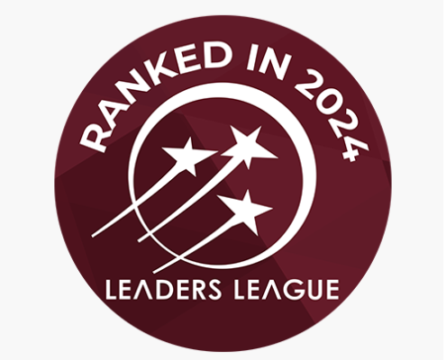 Siegel „Ranked in 2024“ von Leaders League für BOEHMERT & BOEHMERT