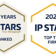 IP Stars seal of approval for BOEHMERT & BOEHMERT's ranking as a top-tier law firm and for its consistent ranking over more than ten years